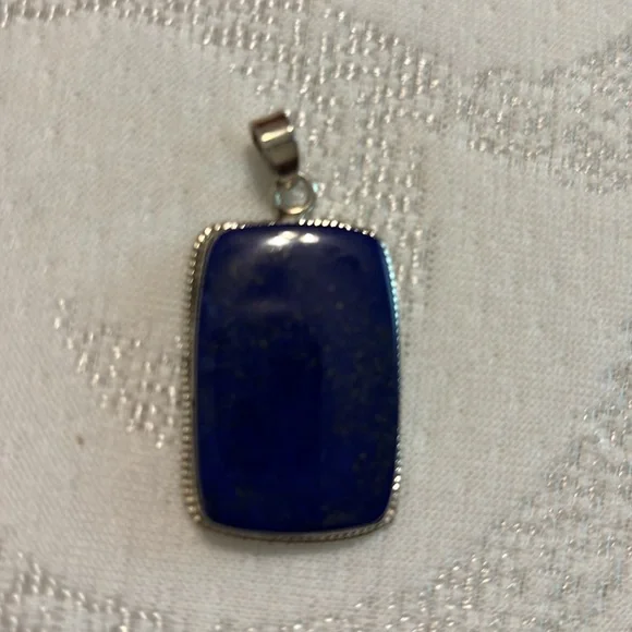 LAPIS ….NEW Sterling silver lapis pendant